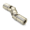 Ruland Double U-Joint, 16 mm x 1/2" Bores, 1.245" (31.6 mm) OD, Stainless UD20-16MM-1/2"-SS